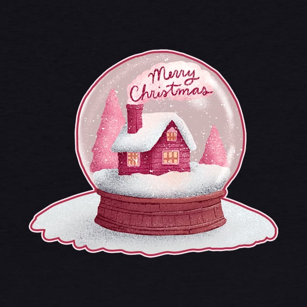 Snow Globe Merry Christmas by Annelie